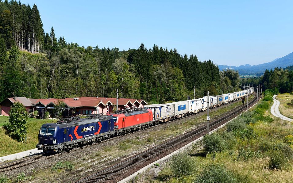a cargo train