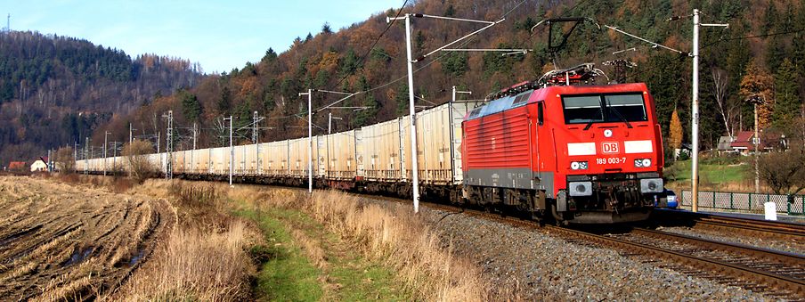 Train in countryside