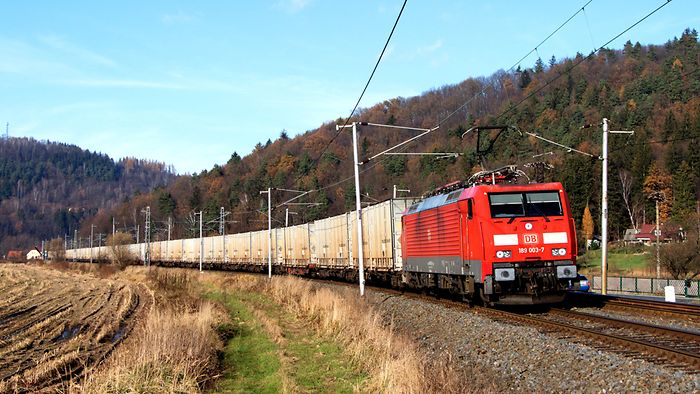 Train in Landscape